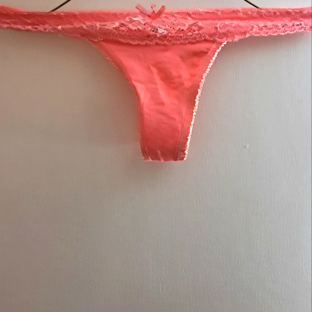 Pink Lace Thong
